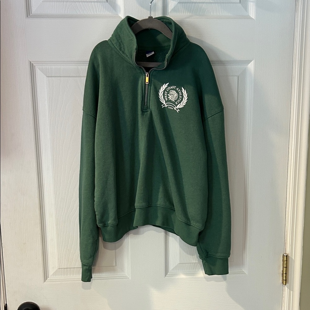 Old Navy Girl’s Green Fleece Quarter-Zip